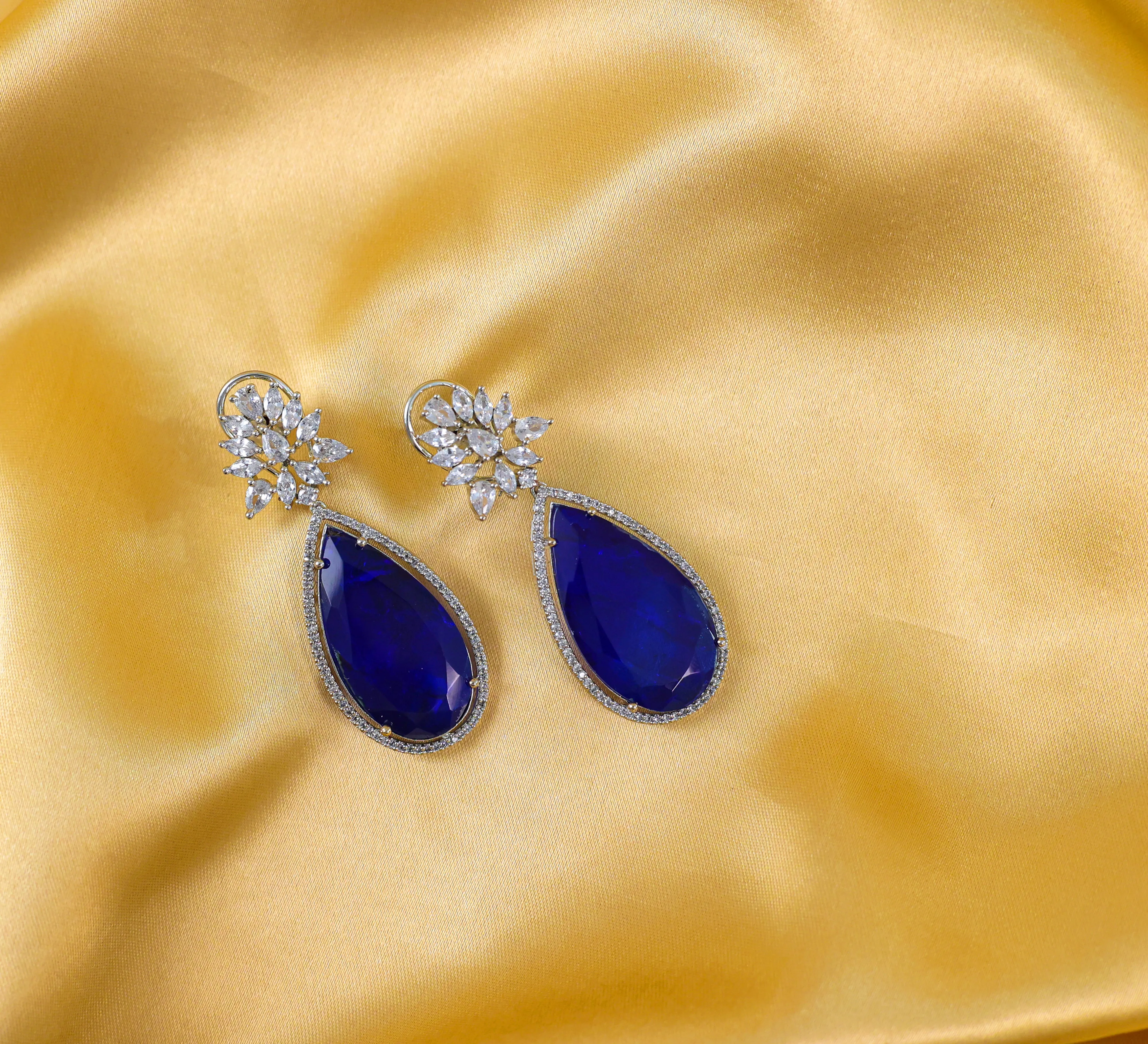 Doublet Stones Earrings