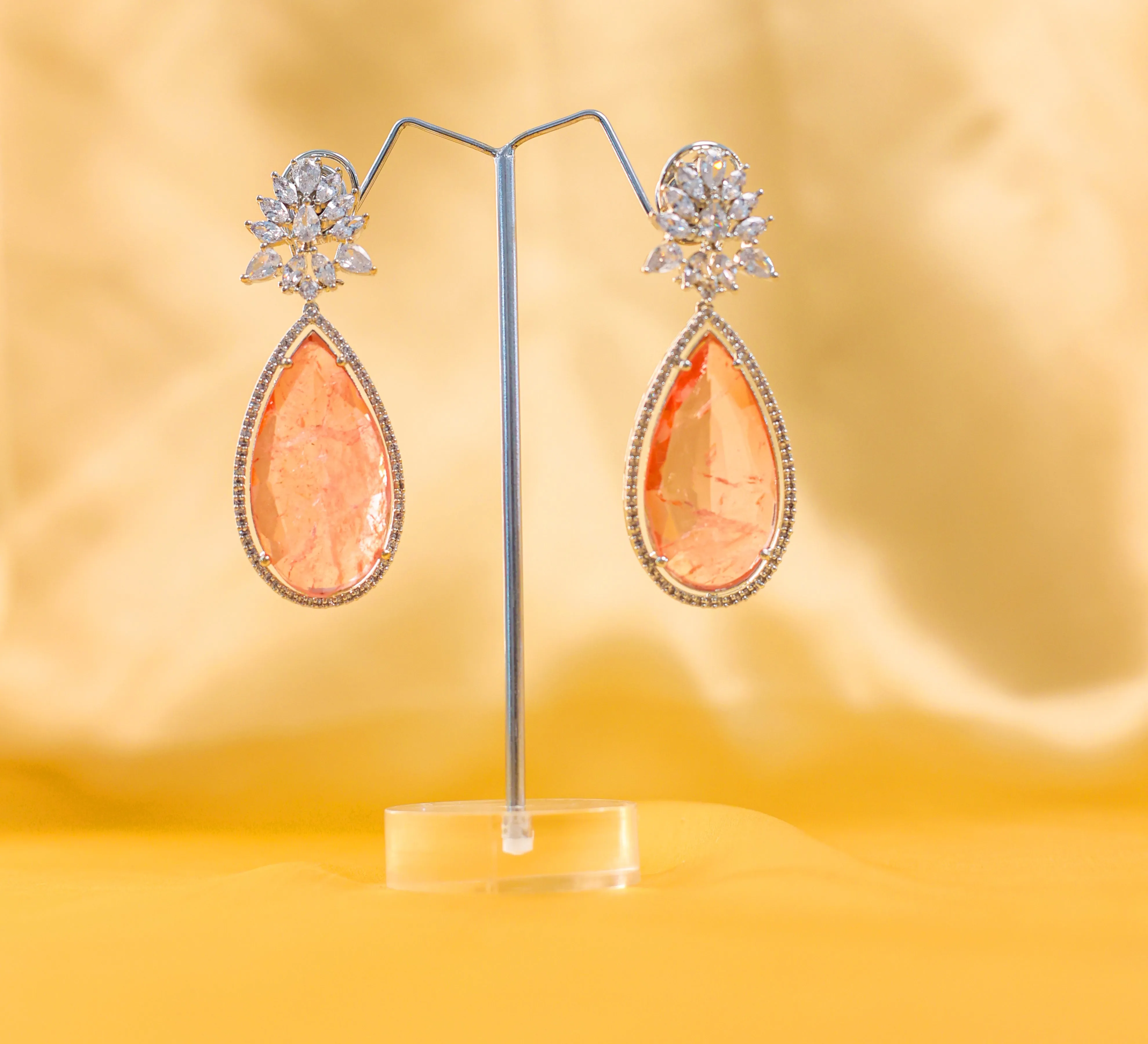 Doublet Stones Earrings