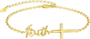 Dreamboat Sterling Silver Cross Bracelet for Women Heart Mustard Seed Bracelet Faith Bracelet Christian Catholic Confirmation Religious Jewelry Mom