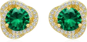 Emerald Earrings Gold and Emerald Drop Earrings Women Emerald Green Earrings Dangling Green Rhinestone Dangle Earrings for Prom Wedding Day