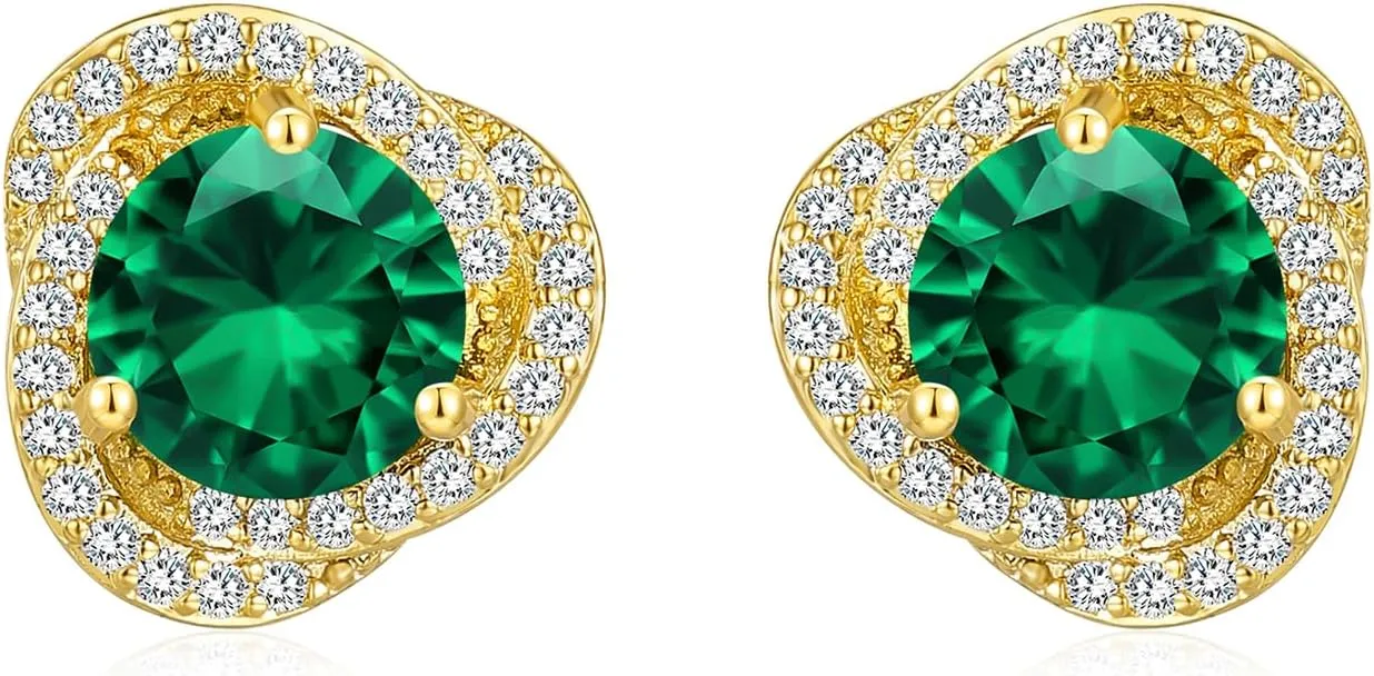 Emerald Earrings Gold and Emerald Drop Earrings Women Emerald Green Earrings Dangling Green Rhinestone Dangle Earrings for Prom Wedding Day