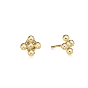 enewton Classic Beaded Signature Cross Studs
