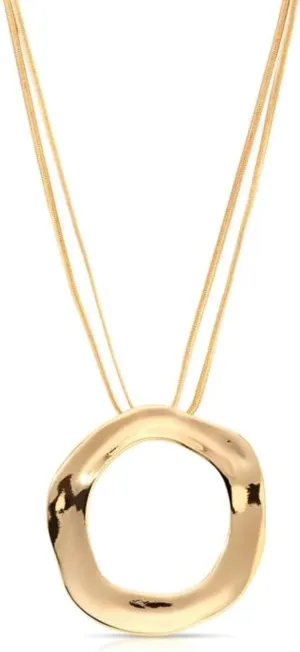 Ettika Choker Necklace For Women. 18K Gold Plated Open Circle Statement Necklace. Choker Necklace for Women, Jewelry