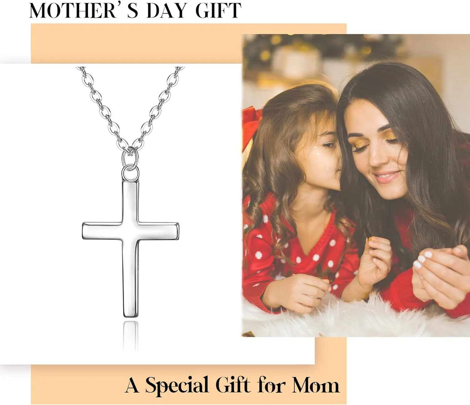 EVER FAITH Dainty 925 Sterling Silver Religious Church Faith Cross Hope Believe Choker Necklace Birthday/Mothers Day/Valentines/Christmas Jewelry Gift for Women
