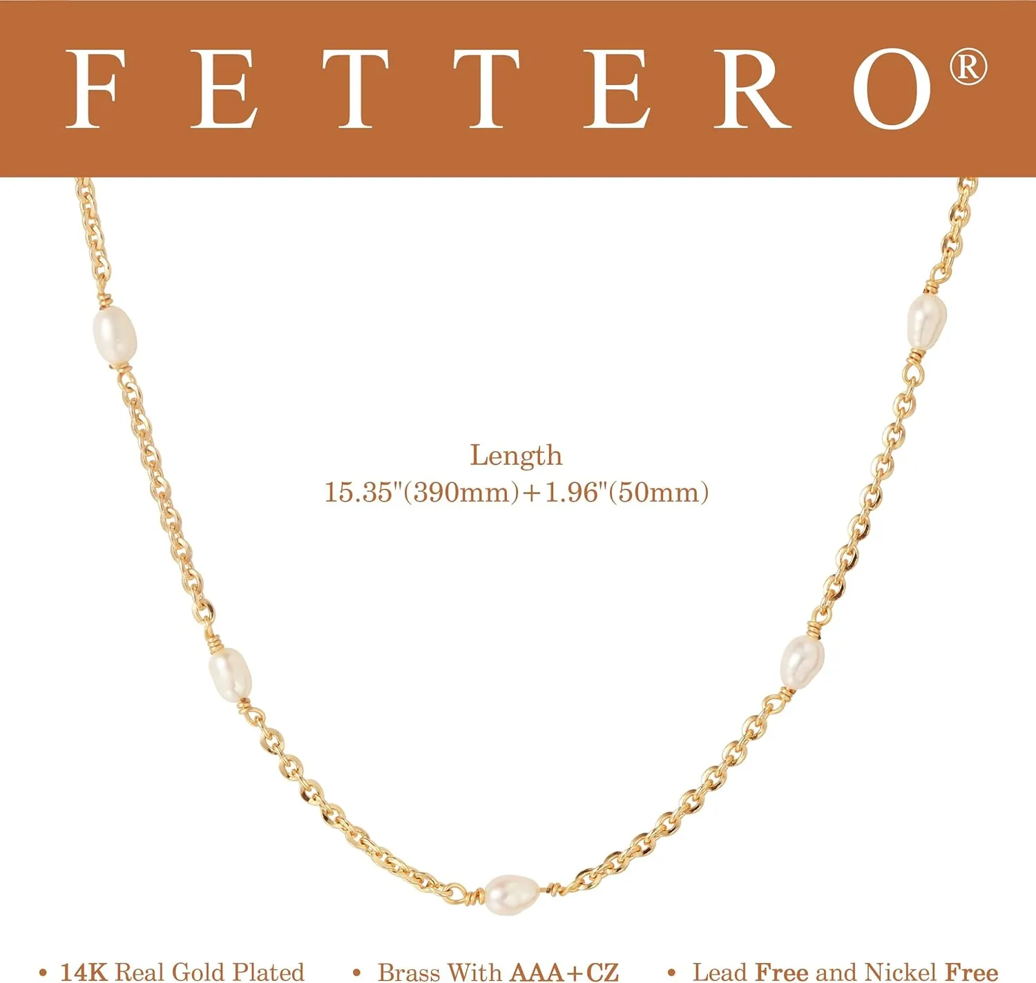 Fettero Choker Chain Necklace for Women 14K Gold Plated Dainty Choker Necklace Minimalist Thin Gold Chain Necklace Simple Twisted Chain Paperclip Necklace for Everyday Jewelry