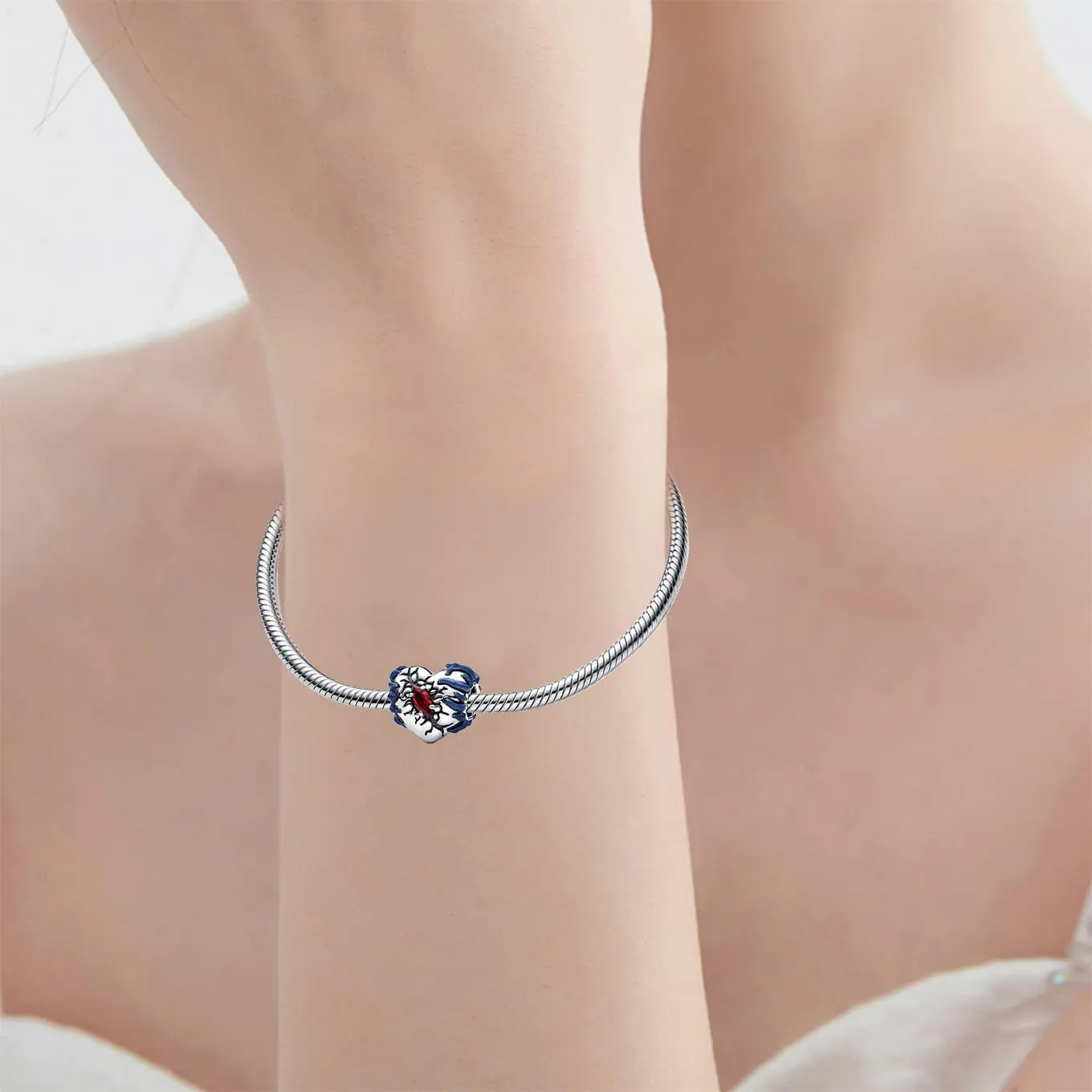Film Cartoon Characters Charms for Women Beads Dangle Bracelet Necklace 925 Sterling Silver with 5A Cubic Zirconia,Mother's Day Birthday Christmas Ainmation Jewelry Collection Gifts
