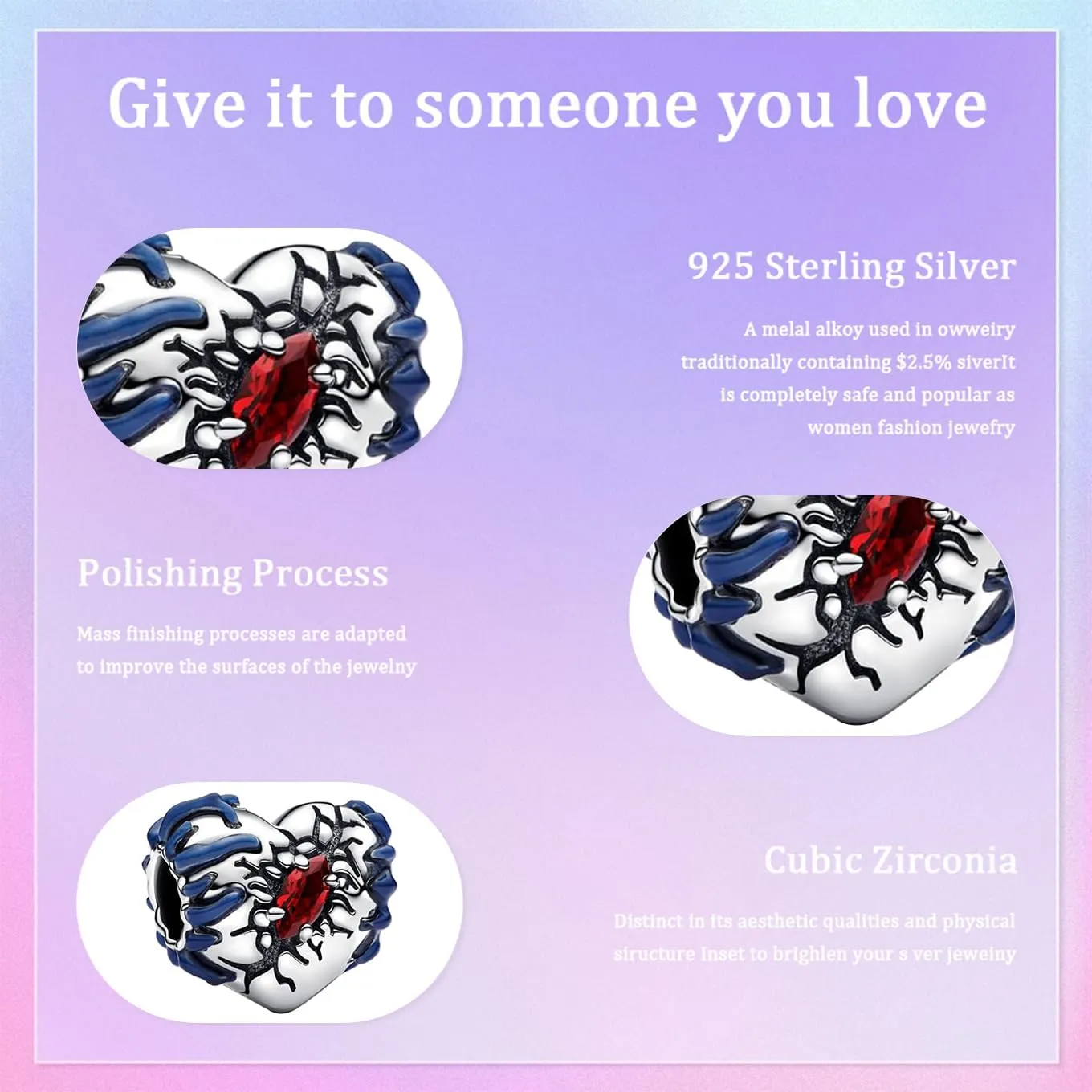 Film Cartoon Characters Charms for Women Beads Dangle Bracelet Necklace 925 Sterling Silver with 5A Cubic Zirconia,Mother's Day Birthday Christmas Ainmation Jewelry Collection Gifts