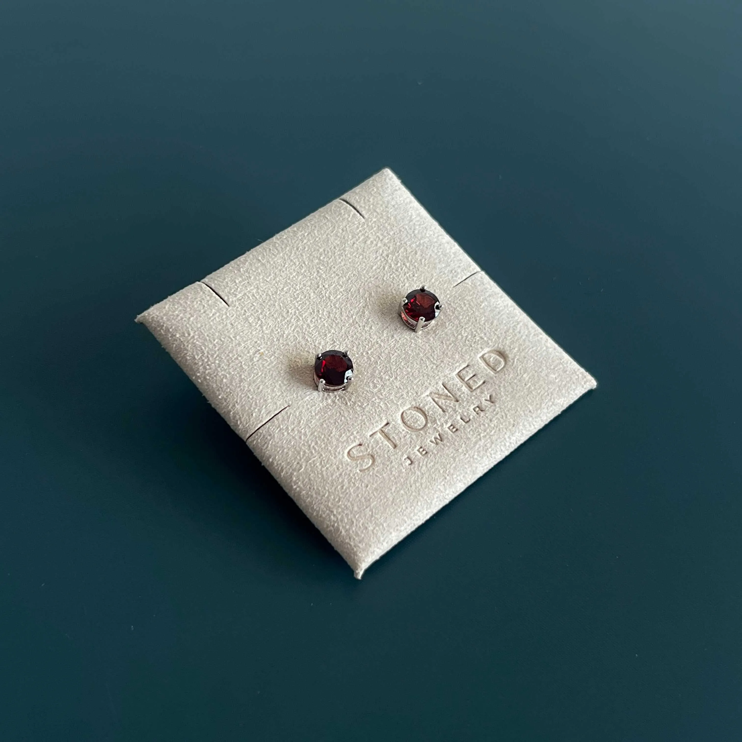 Garnet Studs