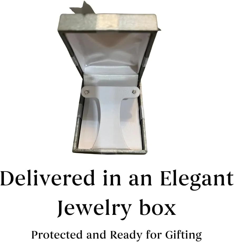 Gilded Lab-Grown Diamond Stud Earrings for Women, Round Cut, 4-Prong, Push Back, 925 Sterling Silver or Gold-Plated, F Color SI1