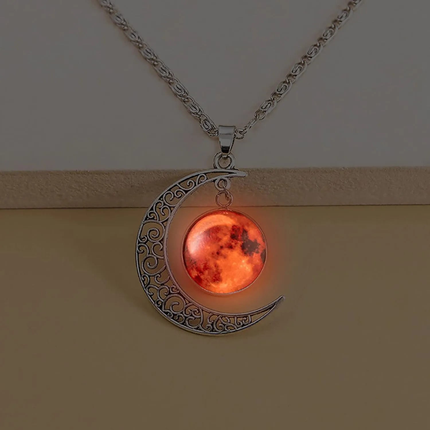 Glow In The Dark Dragon Egg Mermaid Tear Glowing Necklace Glow In The Dark Tear Drop Necklace Letter A