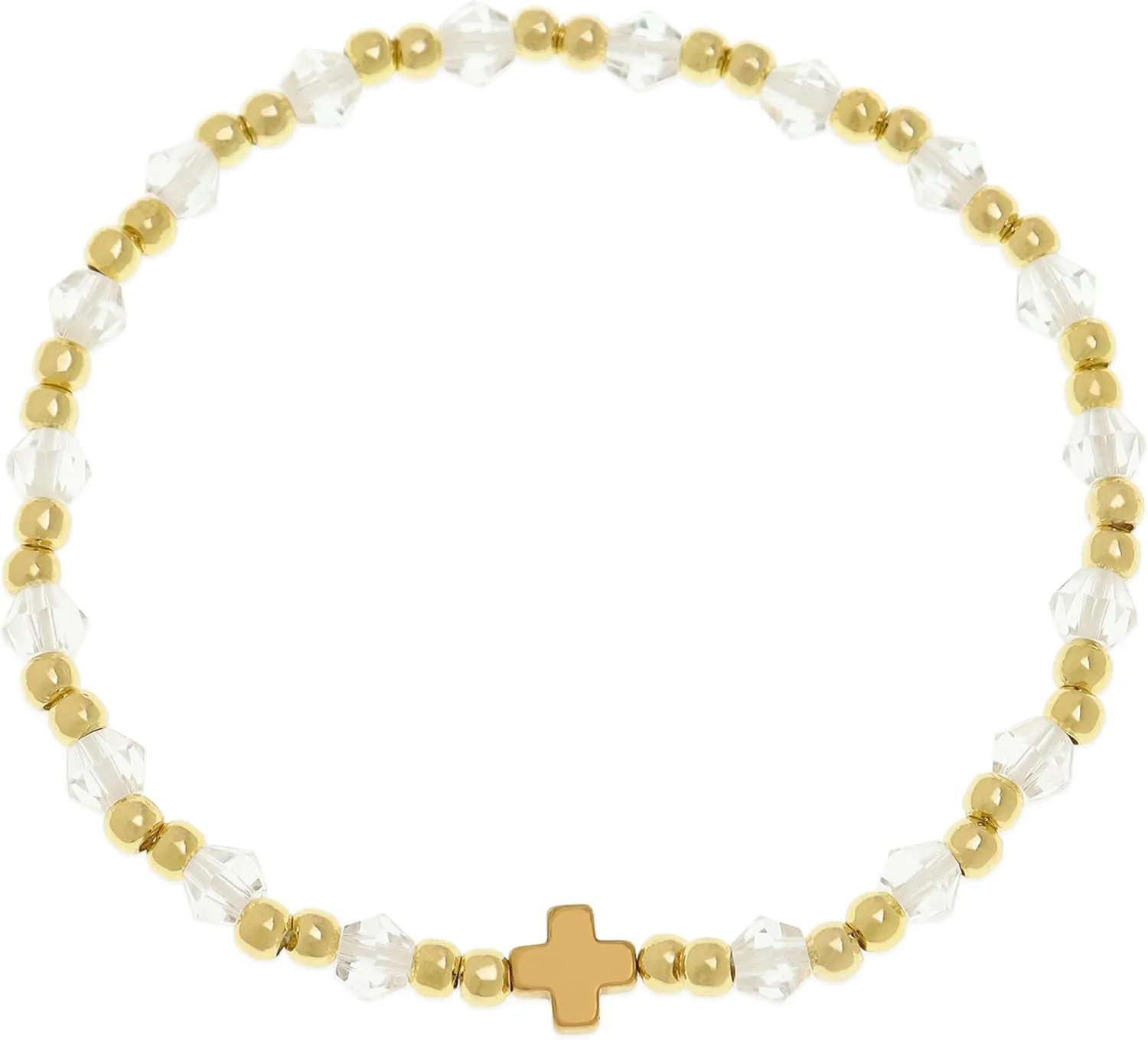 Gold beaded Pearl Heart Bracelets for Women, Cute Handmade Stackable Boho Beads Ball Friendship stretch Bracelet Summer Beach Jewelry Gift