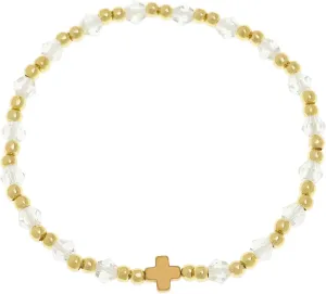 Gold beaded Pearl Heart Bracelets for Women, Cute Handmade Stackable Boho Beads Ball Friendship stretch Bracelet Summer Beach Jewelry Gift