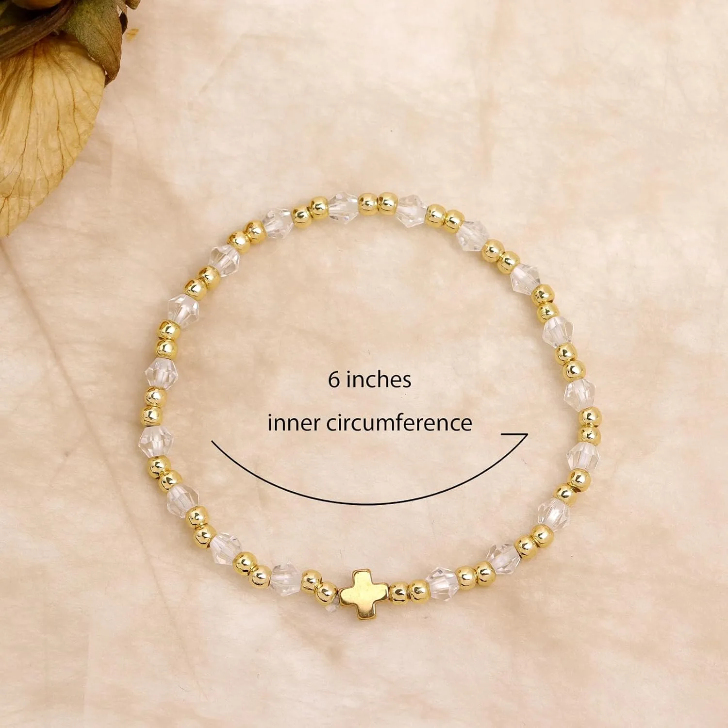 Gold beaded Pearl Heart Bracelets for Women, Cute Handmade Stackable Boho Beads Ball Friendship stretch Bracelet Summer Beach Jewelry Gift