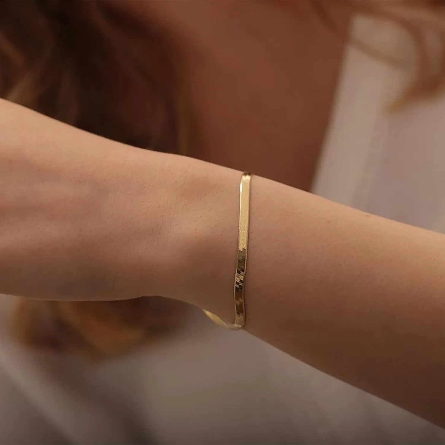 Gold Bracelet Set, 14K Gold Plated Bracelets for Women, Dainty Lip Chain, Long Bar Chain, Disc, Satellite, Cuban Link, Anklet, Pack Gifts for Women
