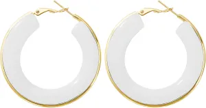 Gold Earrings for Women Trendy 14K Gold Plated Hoop Earrings with Blue Marble Pattern, Perfect Jewelry Gifts Lightweight Hypoallergenic Gold Hoop Earrings for Women
