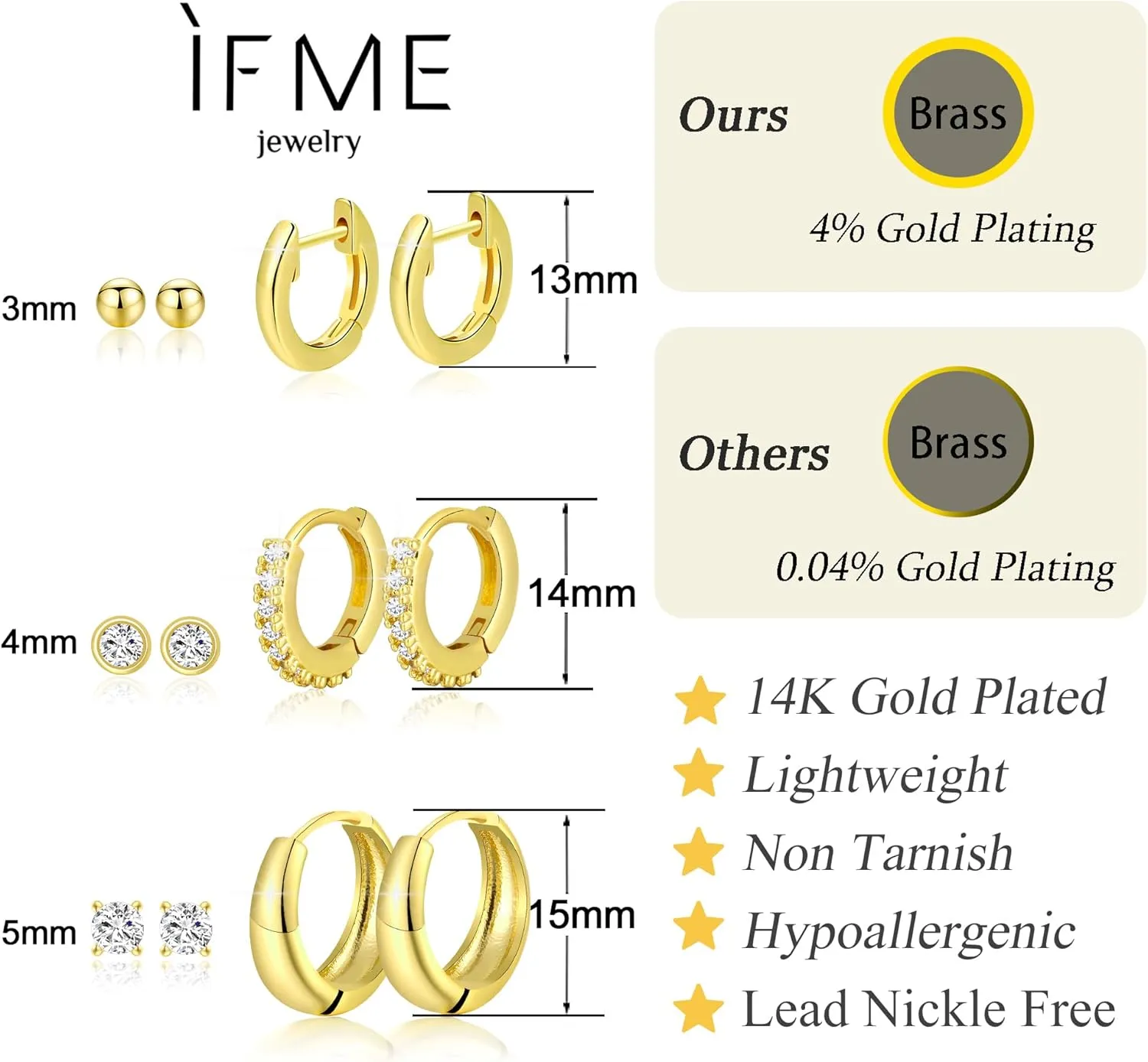 Gold Earrings Set for Women, 14K Dainty Cartilage Huggie Earring Sets for Multiple Piercing Hypoallergenic Trendy, Small Gold Huggie Hoop Earrings Stack for Women Gifts Jewelry