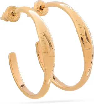 Gold Plated Hoop Earrings | 24K Gold Plated Huggie Hoops Ear rings for Women | Aretes de Aros para Mujer | Jewelry for Women