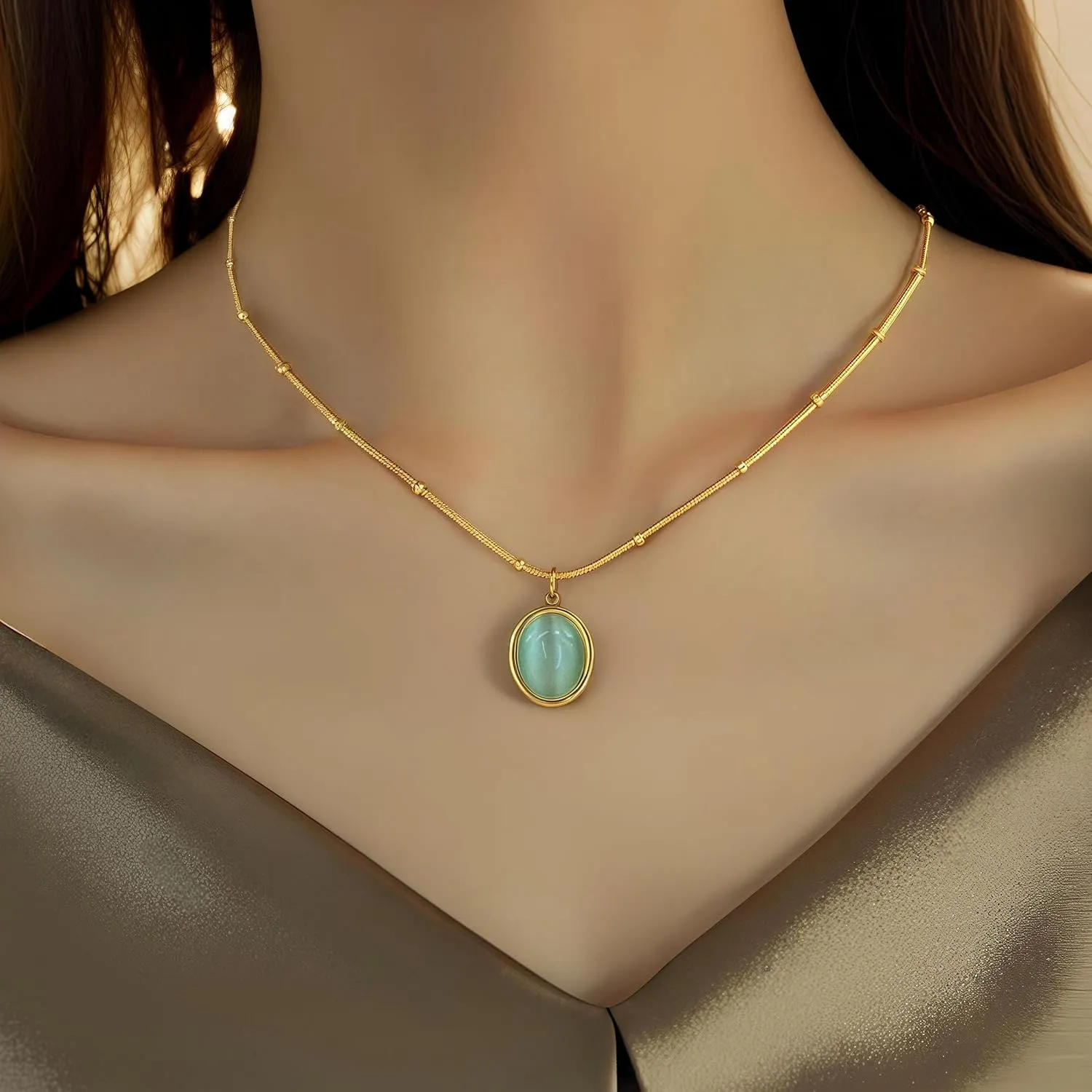 Gold Plated Necklace Cute Fashion Delicate Pendant Necklace Women Necklace Birthday Gifts Women Jewelry
