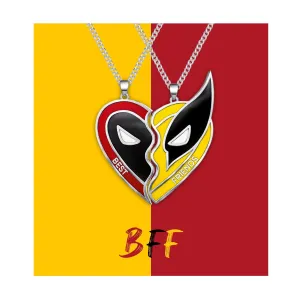 Graduation Gifts for Boys, 2Pcs Best Friend Necklace for Men Rakhi Gifts for Brother, Couple Matching Necklace Boyfriend with Half Heart Pendant, Friendship Jewelry Set Teen BFF Accessories