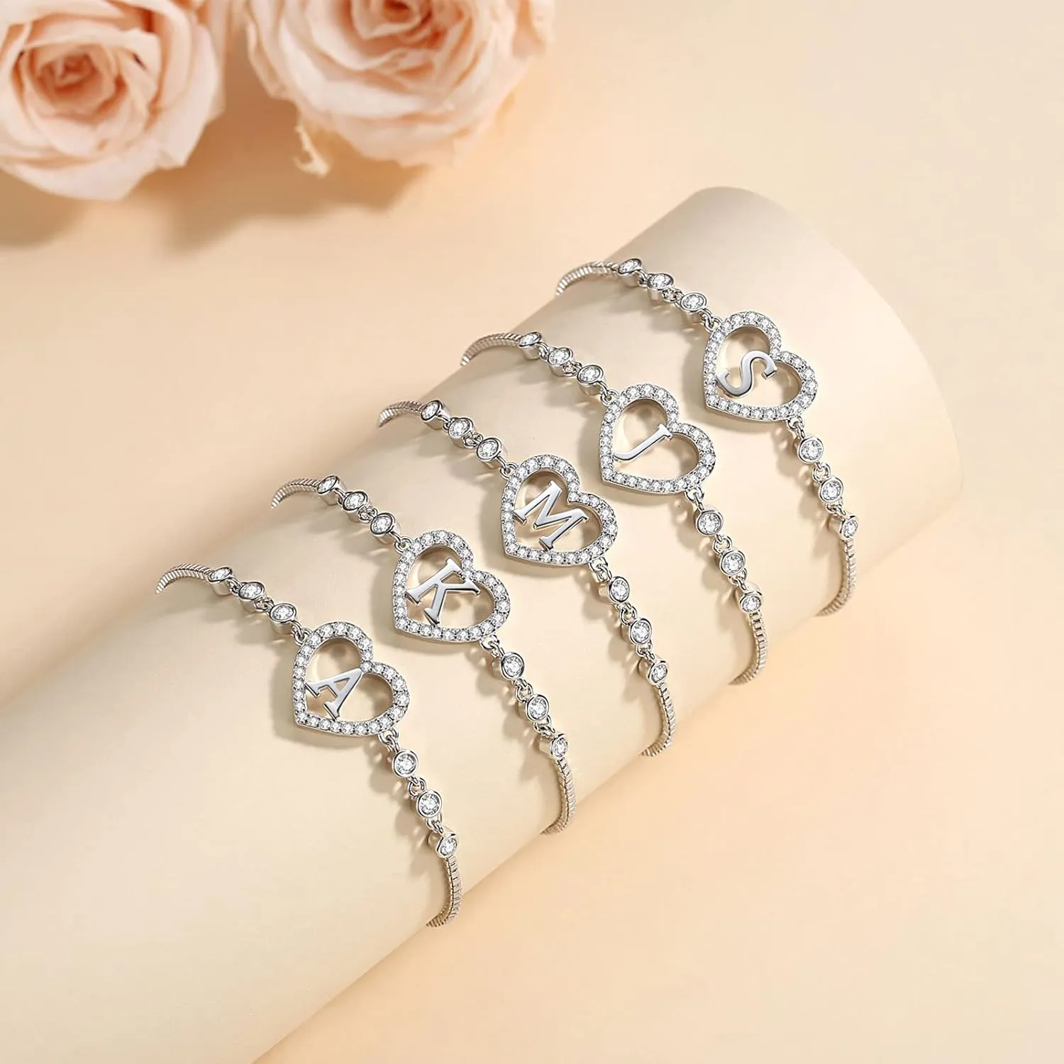 Happy Birthday Gifts for Year Old Girls,Cute Heart Age Bracelets,Mother's Day Christmas Presents for Kids Daughter Granddaughter Nice Sister