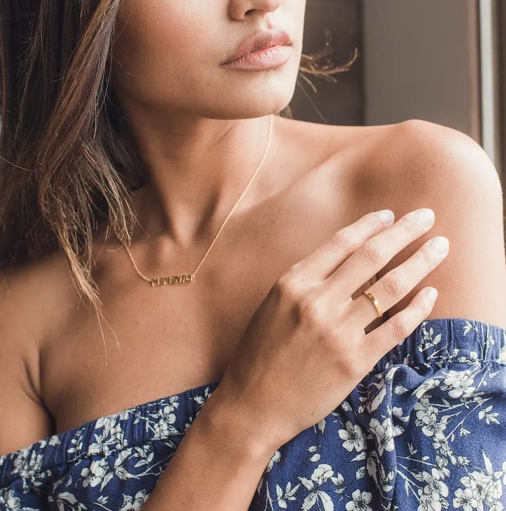 Honeycat Boyfriend Thick Band Ring in Gold, Rose Gold, or Silver | Minimalist, Delicate Jewelry