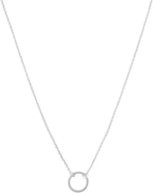 Honeycat Gold, Rose Gold, or Silver Mini Karma Open Circle Orbit Necklace | Minimalist, Delicate Jewelry