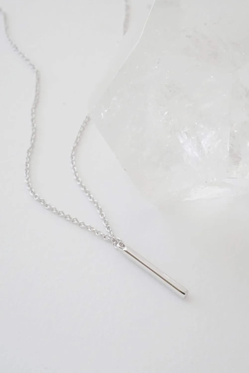 Honeycat Mini Drop Bar Necklace available in Gold, Rose Gold, and Silver | Minimalist, Delicate Jewelry