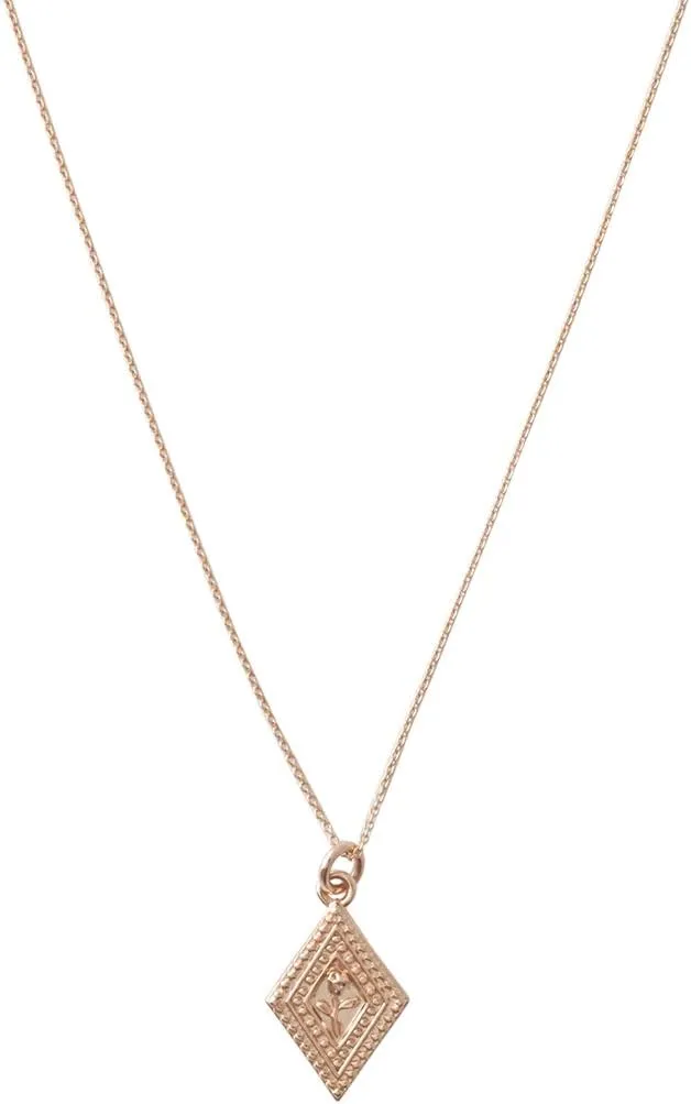 Honeycat Rose Flower Pendant Necklace in Gold, Rose Gold, or Silver | Minimalist, Delicate Jewelry