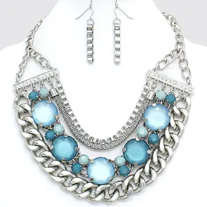 iLLASPARKZ Layered Dome Chain Link Necklace