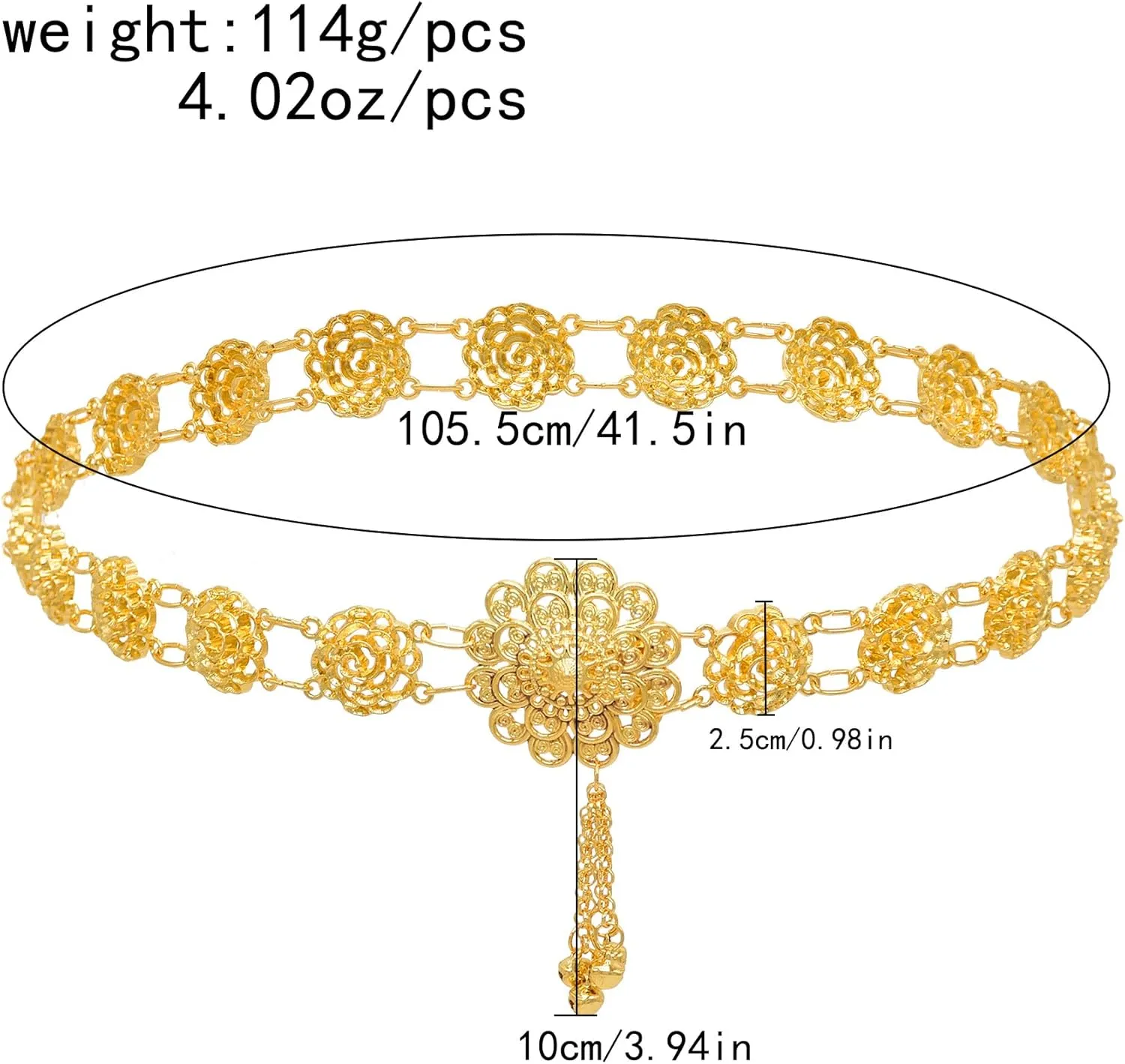 Indian Style 14 K Gold Plated Crystal Flower Turquoise Waist Belly Chains Dancing Beach Belt Body Jewelry