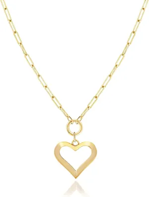 Jewelry Atelier Gold Filled Pendant Necklace Collection - 14K Yellow Gold Filled Pendant Necklace with Solid Clip Chain for Women (Different Sizes and Styles with Extension/Adjustable Chain)