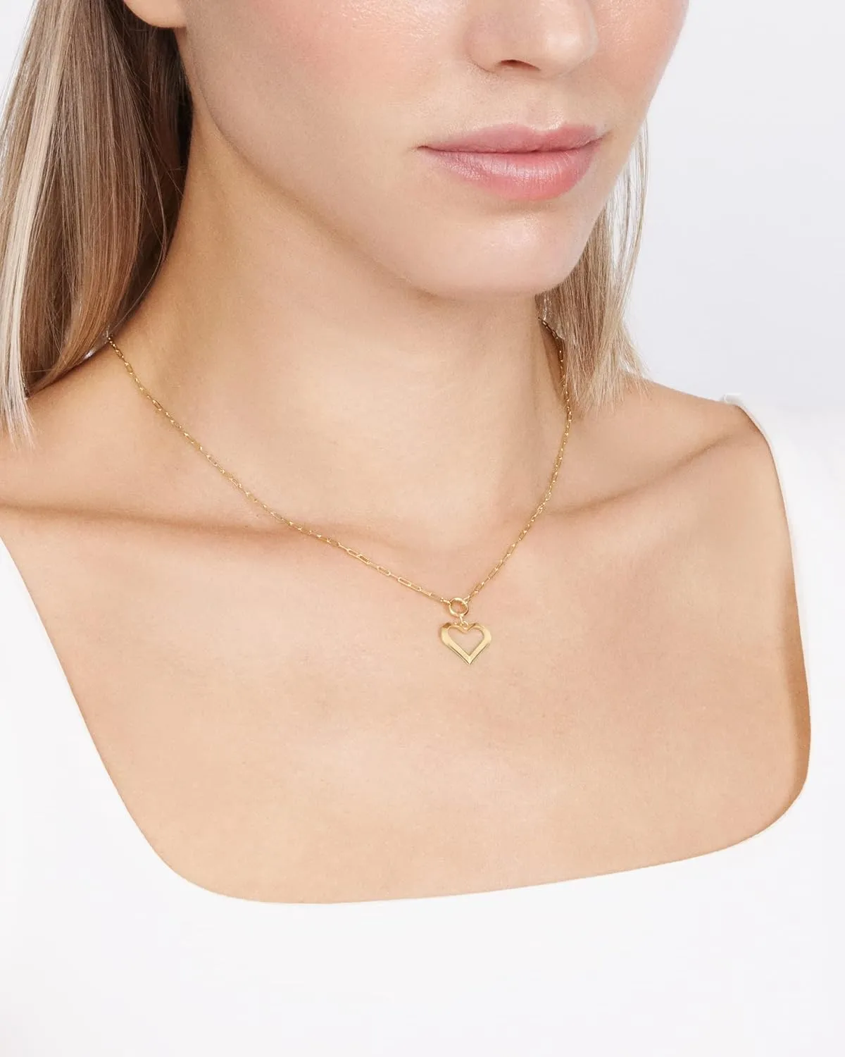 Jewelry Atelier Gold Filled Pendant Necklace Collection - 14K Yellow Gold Filled Pendant Necklace with Solid Clip Chain for Women (Different Sizes and Styles with Extension/Adjustable Chain)