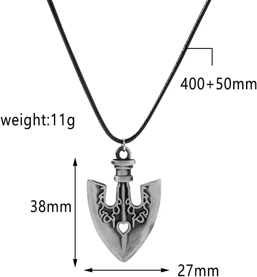 JJBA Stand Arrow Necklace and Keychain - JoJo's Anime Cosplay Chains - Gifts for Women Men and Fans
