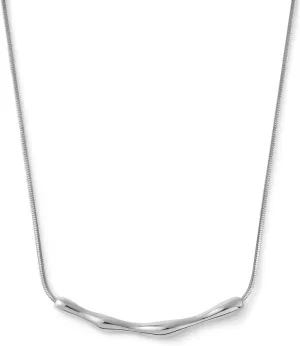 KELMALL Chunky 18K Gold Irregular Tube Charm Choker Necklace for Women Minimalist Snake Chain Adjustable Statement Necklace Jewelry in Gift Box