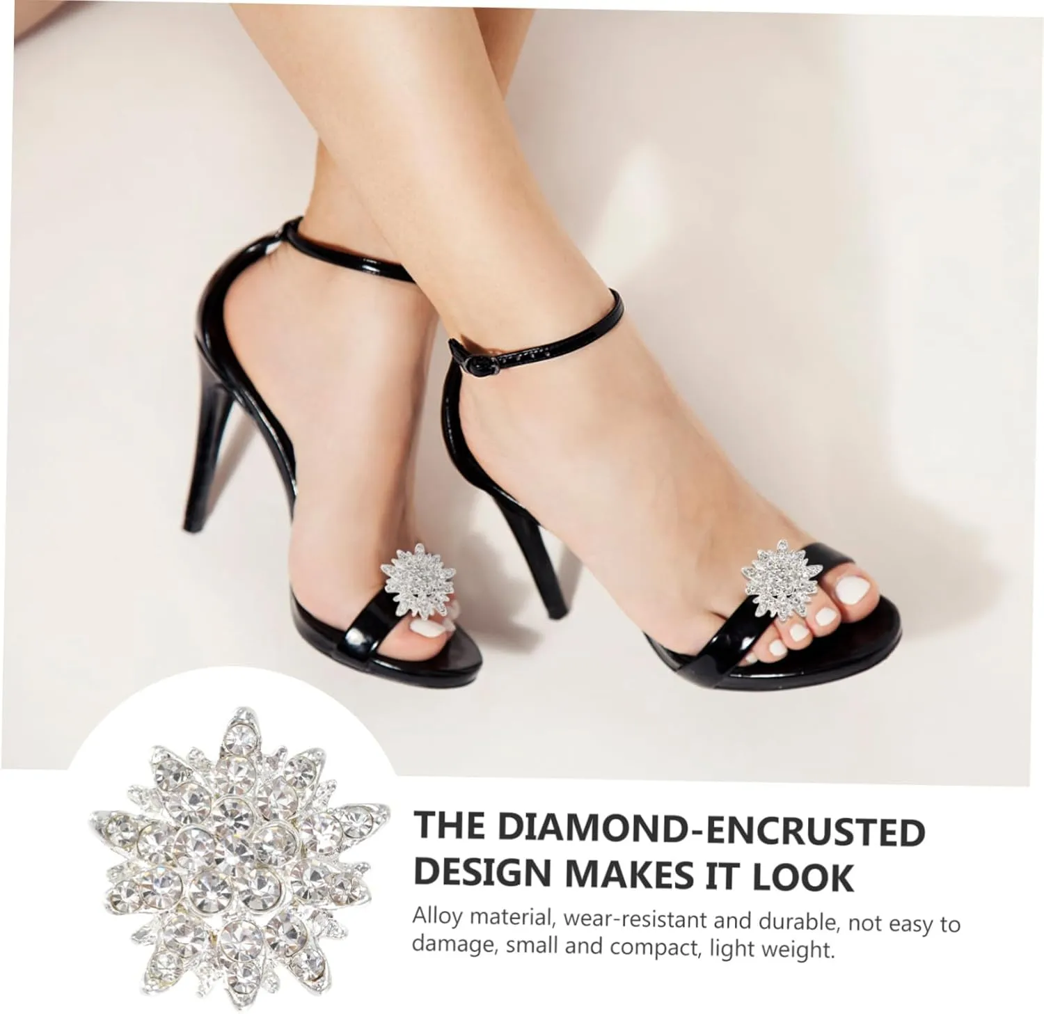 LIFKOME 24pcs Diamond Snowflake Accessories Jewelry Accessory Pendant Decor Alloy Accessory Jewelry Making