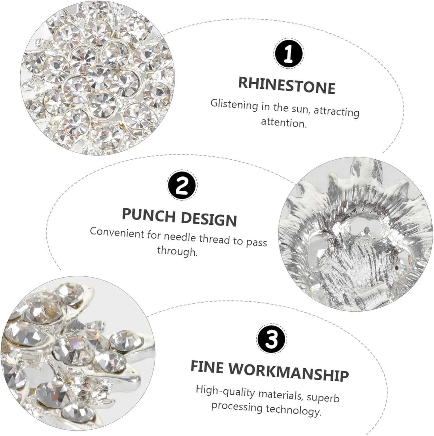 LIFKOME 24pcs Diamond Snowflake Accessories Jewelry Accessory Pendant Decor Alloy Accessory Jewelry Making