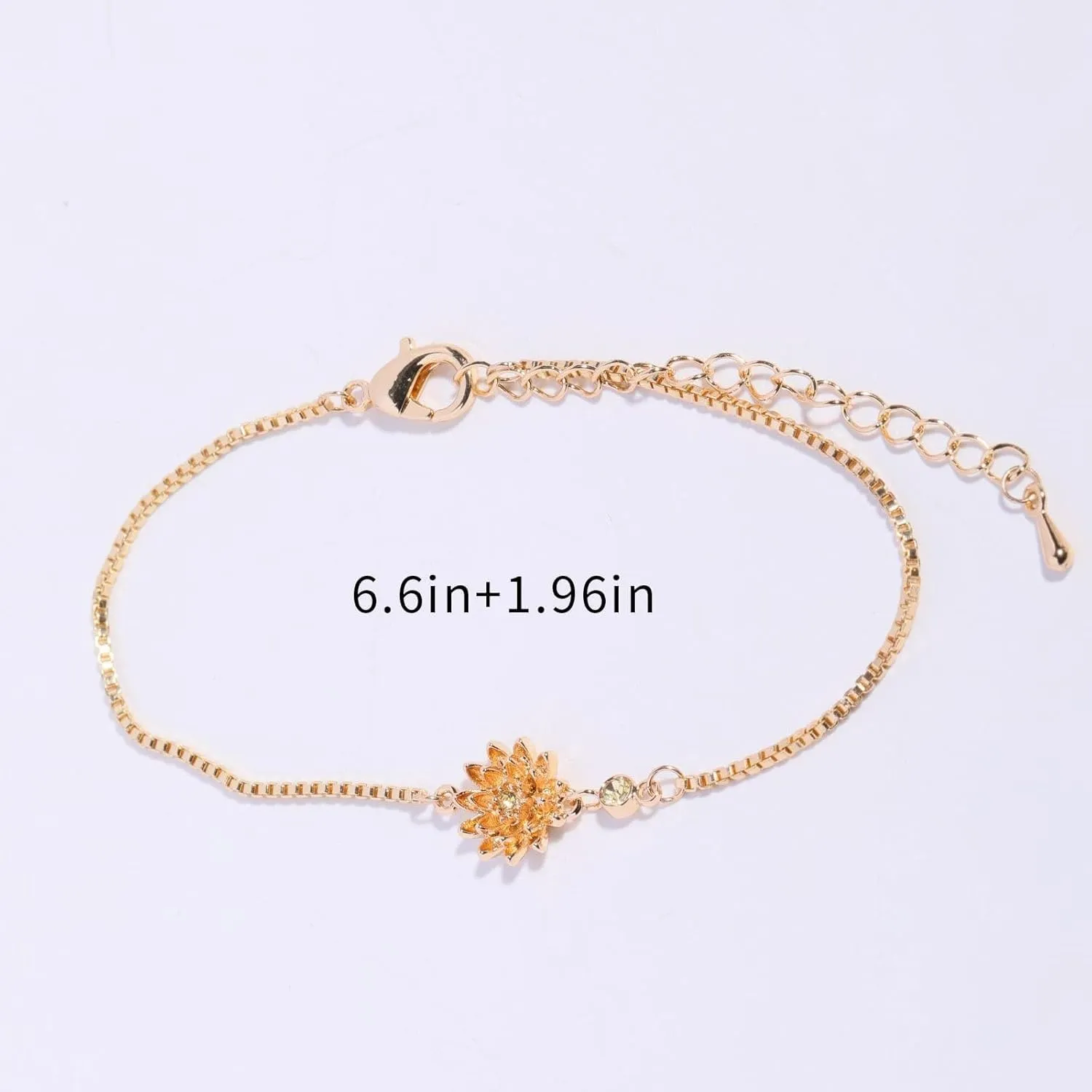 Long tiantian Birthstone Bracelets for women Birthstone Jewelry Gold Birth Flower Bracelet Birthstones By Months, Bracelet for 18th 21st 30th 40th 50th 60th 70th Birthday Jewelry Gifts