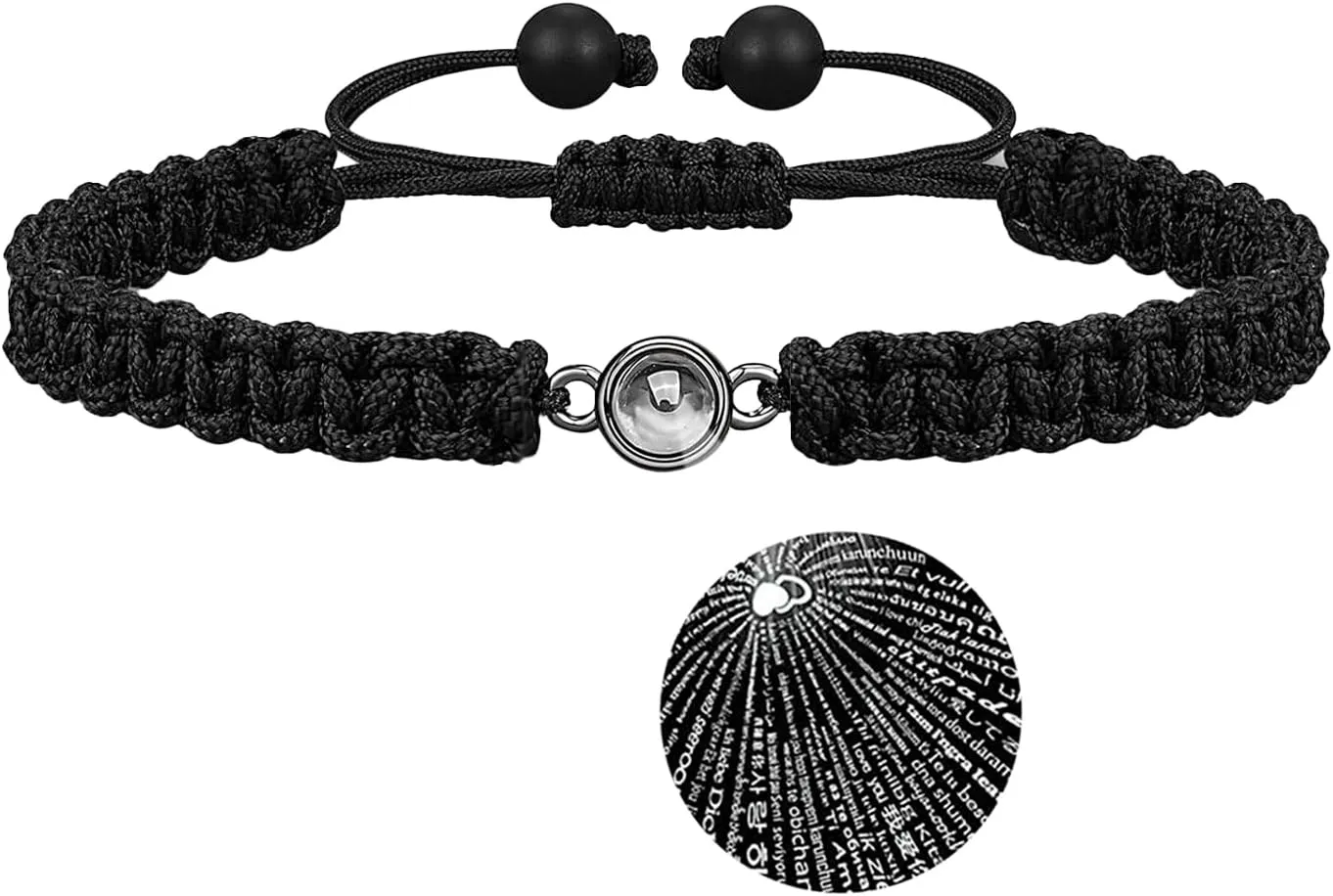 Love Bracelet for Couples His and Hers Projection Relationship Bracelets I Love You Gifts for Him