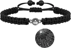 Love Bracelet for Couples His and Hers Projection Relationship Bracelets I Love You Gifts for Him