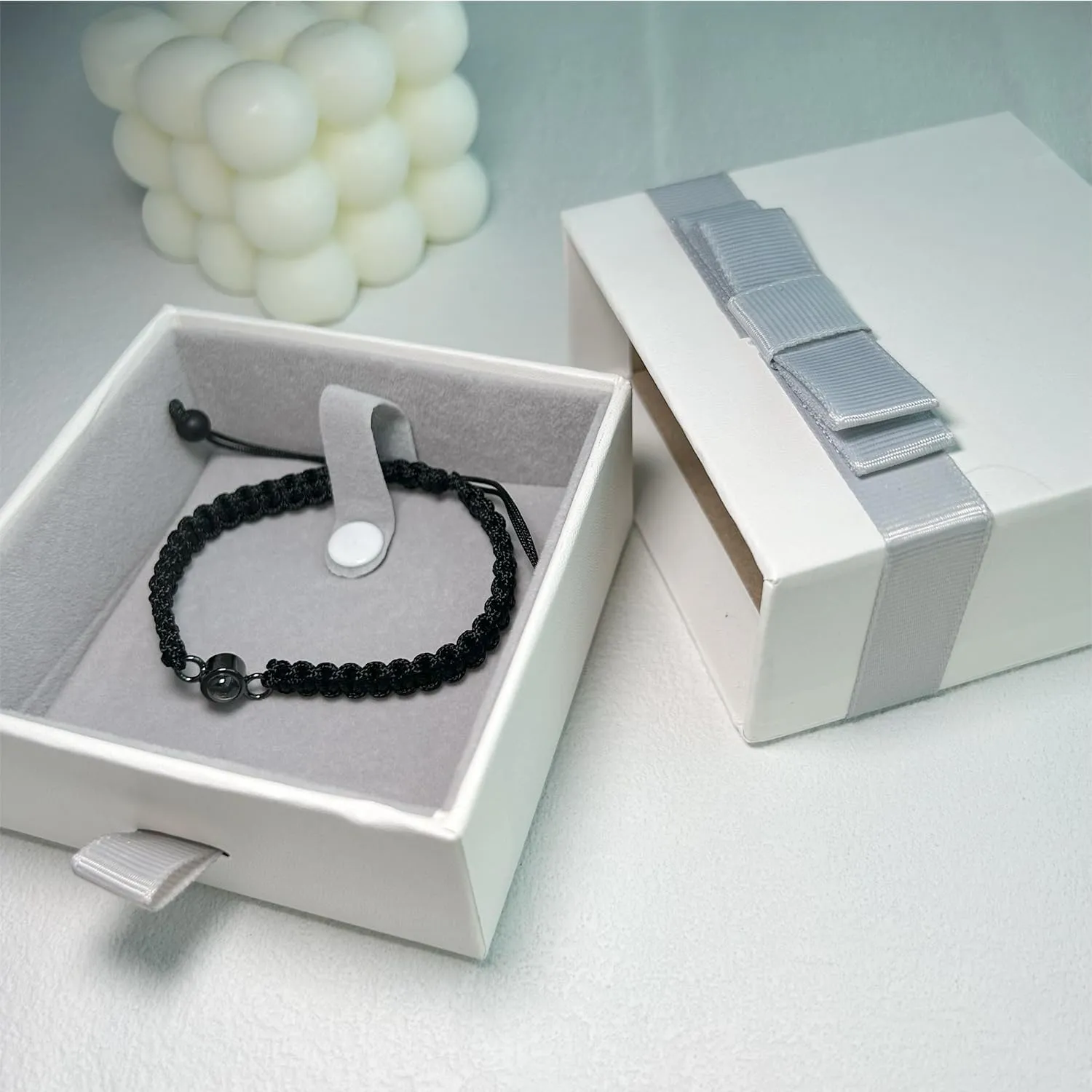 Love Bracelet for Couples His and Hers Projection Relationship Bracelets I Love You Gifts for Him