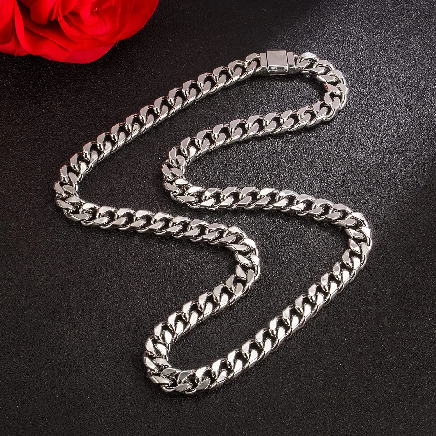 Men 925 Sterling Silver Solid Miami Cuban Chain Necklace 10MM &12MM- Curb Cuban 18 "20 "22" 24 "26" 28" Thick Big Link Choker For Man - Fine Jewelry