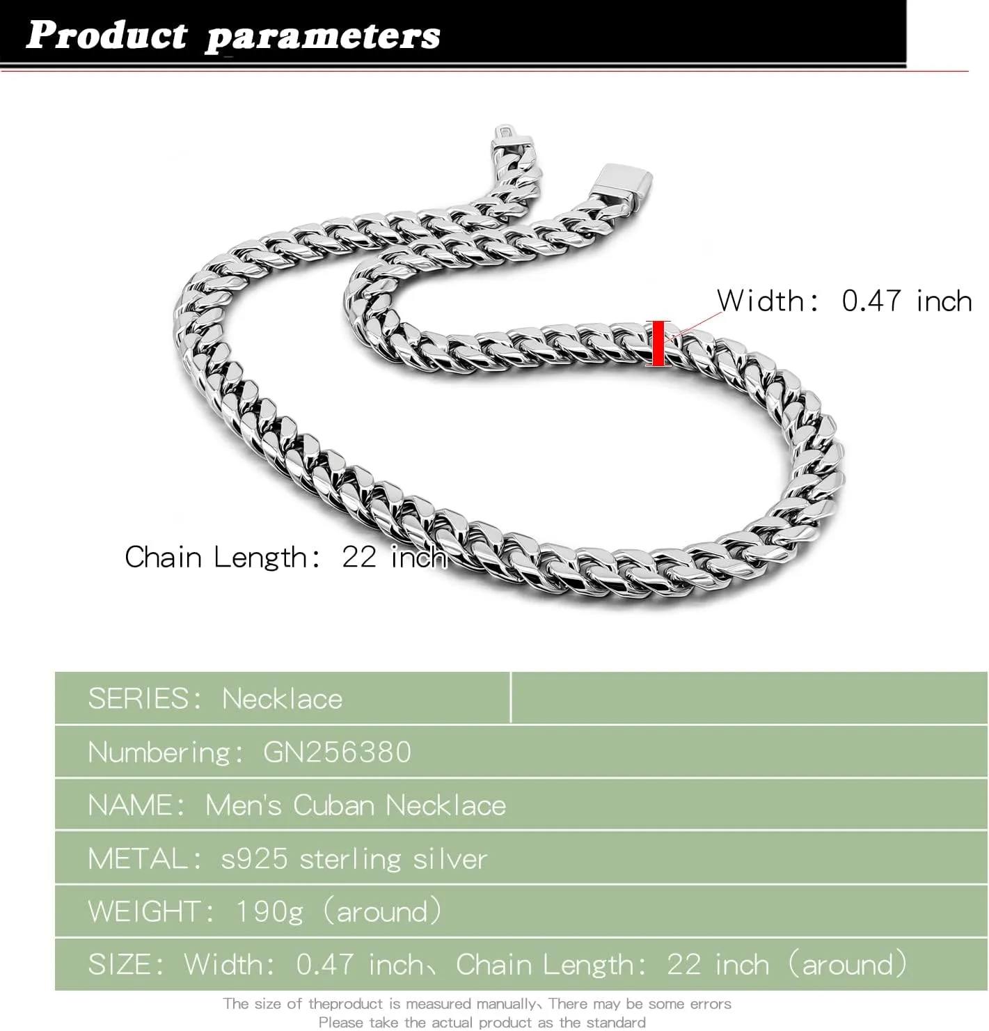 Men 925 Sterling Silver Solid Miami Cuban Chain Necklace 10MM &12MM- Curb Cuban 18 "20 "22" 24 "26" 28" Thick Big Link Choker For Man - Fine Jewelry