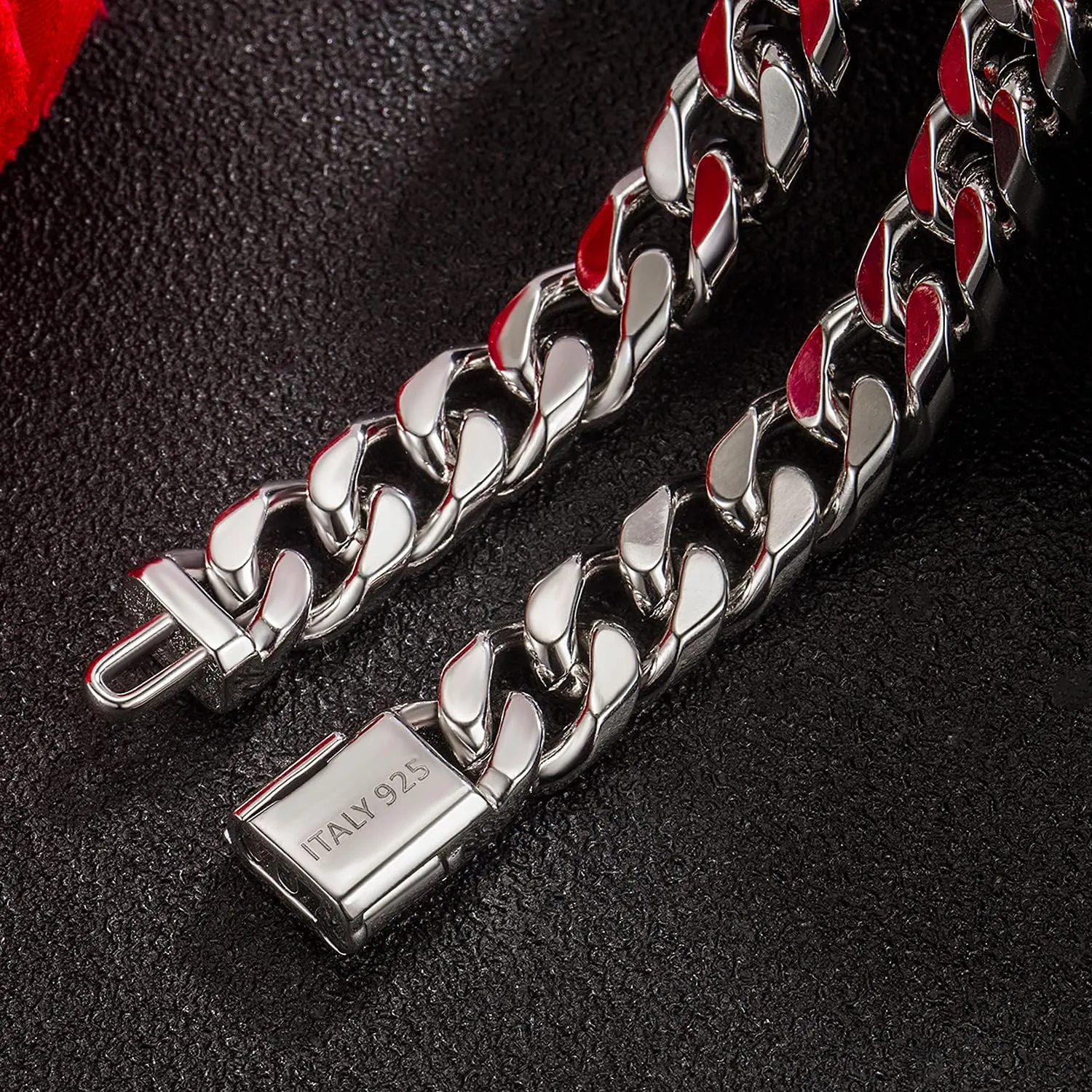 Men 925 Sterling Silver Solid Miami Cuban Chain Necklace 10MM &12MM- Curb Cuban 18 "20 "22" 24 "26" 28" Thick Big Link Choker For Man - Fine Jewelry