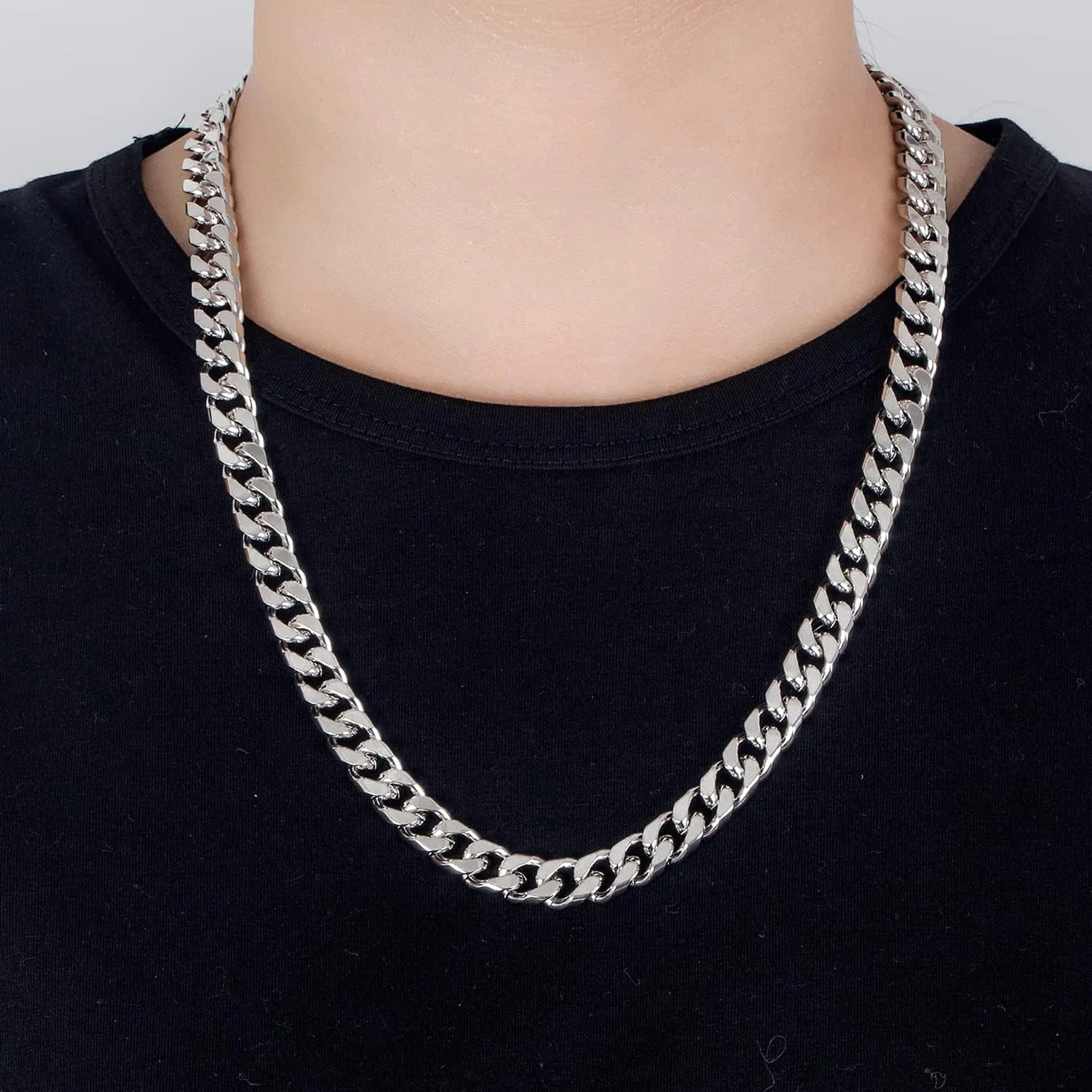 Men 925 Sterling Silver Solid Miami Cuban Chain Necklace 10MM &12MM- Curb Cuban 18 "20 "22" 24 "26" 28" Thick Big Link Choker For Man - Fine Jewelry