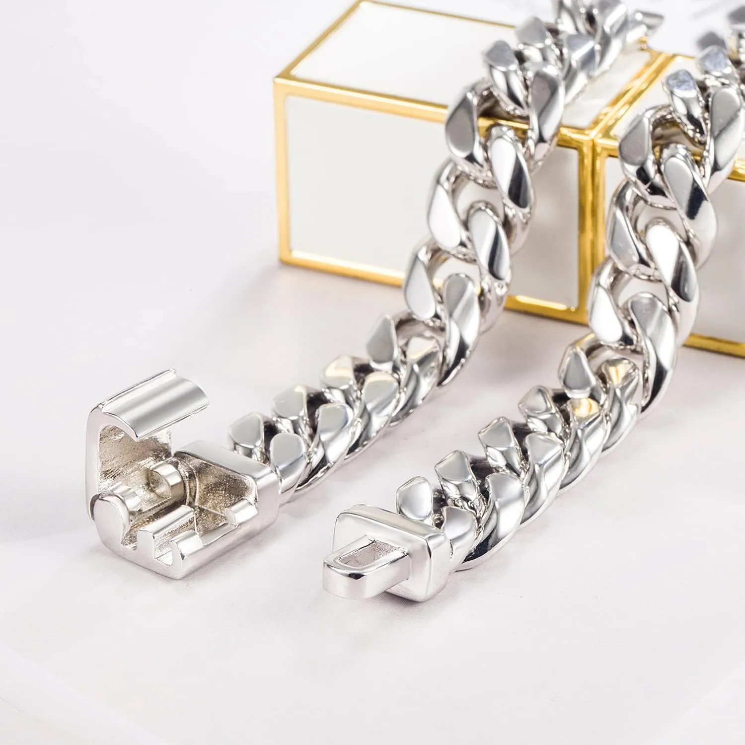 Men 925 Sterling Silver Solid Miami Cuban Chain Necklace 10MM &12MM- Curb Cuban 18 "20 "22" 24 "26" 28" Thick Big Link Choker For Man - Fine Jewelry