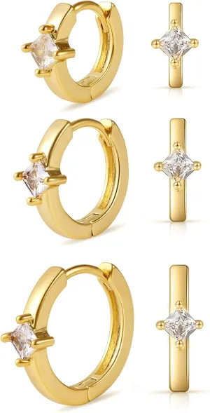 micuco Small Hoop Earrings for Women Tiny Cartilage Hoop Earrings for Men Helix Daith Tragus Ear Hugging Hoop Earrings Sleeper Hypoallergenic Earrings