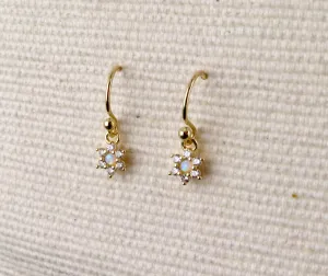 Mini Opal Flower Earrings