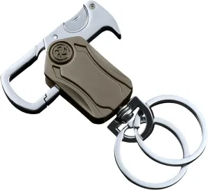 Multifunctional Heavy Duty KeyChain Key Ring - Carabiner Clip Car Key Chains,Bottle Opener, Fidget spinners