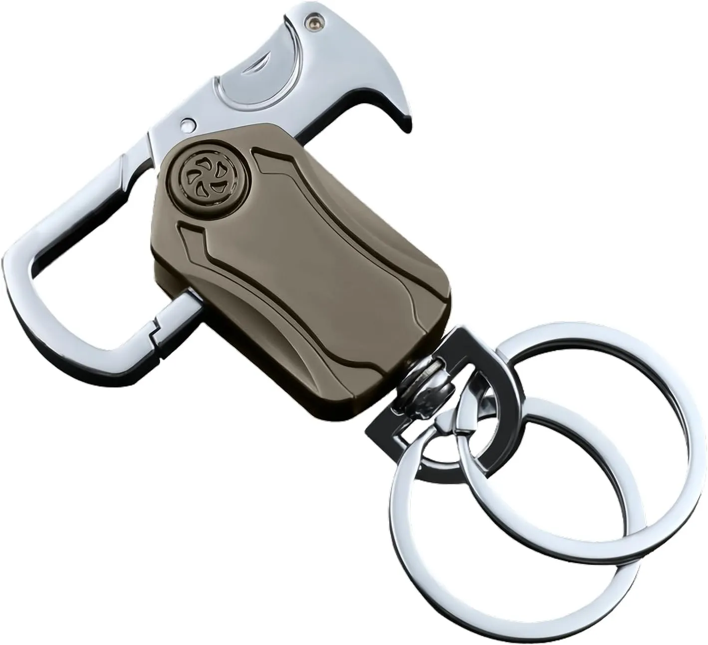 Multifunctional Heavy Duty KeyChain Key Ring - Carabiner Clip Car Key Chains,Bottle Opener, Fidget spinners