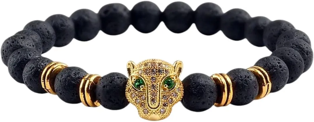 New 2025 12 Style Bracelet Men Black Lava Balance Beads Buddha Prayer Natural Stone Yoga Bracelet For Women Leopard Head Decoration Jewelry Commemorative With You Accessories Trendy Best For Gift